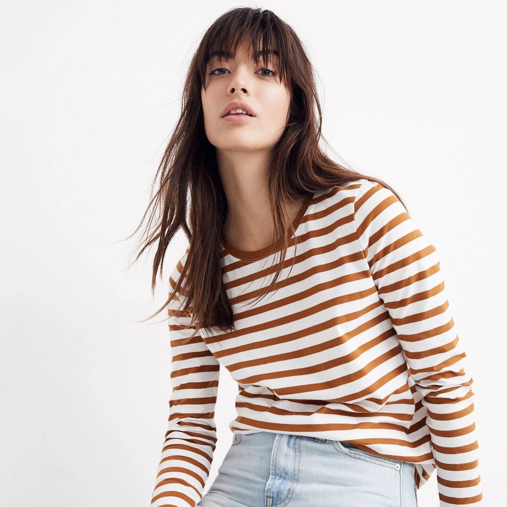 Madewell Northside Long-Sleeve Vintage Tee in Stripe